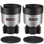 SEVEN SPARTA 2 Pack Car Cup Holder Expander Organizer Adjustable Base, Compatible with Yeti 20/26/30 oz, Hydro Flasks 32/40oz, Nalgenes 30/32/38/48 oz, Other Bottles in 3.4"-3.8" (Silver) - color: Silver, size: Medium*2