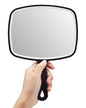OMIRO Hand Mirror, Large Black Handheld Mirror with Handle, 7.4" W x 10.3" L, Pack of 3 - size: 10.3"L x 7.4"W - Pack of 3