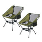 MOON LENCE Portable Camping Chair Backpacking Chair - The 4th Generation Ultralight Folding Chair - Compact, Lightweight Foldable Chairs for Hiking Mountaineering, Beach (Green-2Pack) - color: Green-2pack