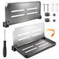 Aluminum RV Folding Wall Shelves, Wall-Mounted Hidden Foldable Shelf, RV Furniture Parts and Hardware, Space-Efficient Versatile Floating Storage for Laundry Room, Kitchen, Toilet Room