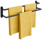 Towel Racks for Bathroom, Double Towel Bar 24Inch, Stainless Steel Bathroom Towel Holder, Double Towel Rod Wall Mounted Towel Hanger, Bathroom Towel Rack(Matte Black) - size: 24 Inch
