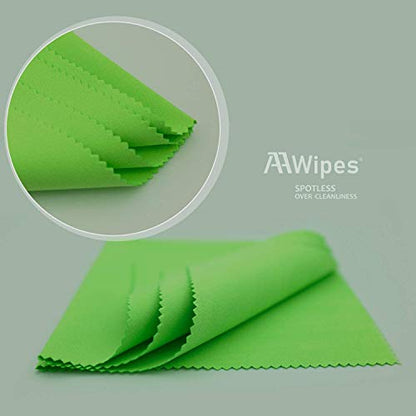 AAwipes Piano Cleaning Cloths Microfiber (3-Pack 12"x12") Plush Polishing Cloths for Musical Instruments Premium Cleaning Cloths for Guitar Violin Clarinet Trumpet Sax Universal (HCIS-1212-G-3) - color: Green 3PCS