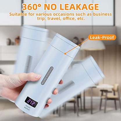 GearRoot Travel Electric Kettle, 380ml Small Portable Electric Tea Kettle Water Boiler, Fast Boil and Auto Shut Off Hot Water Kettle, 4 Temperature Mode …