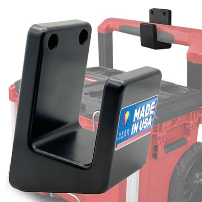 Rolling Packout Wall Mount Hook for Milwaukee - Secures Packout Stack in Enclosed Trailers or Vans -Mounts with Standard Drywall Screws - Milwaukee Tools Accessories Organizer