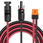 MOOKEERF Solar to XT60i Cable - 8FT Solar Panel Adapter Connector XT60i-F Extension for Portable Power Station - size: 8FT