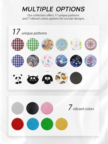 OMIRO 1X/10X Compact Magnifying Mirror, Unique Painting Pocket Mirror with Classical PU Leather (Round, Black Pinwheel Stripe) - color: Black Pinwheel Stripe