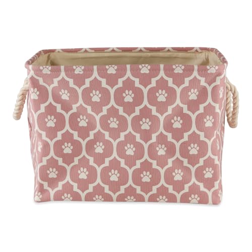 Bone Dry 6192 Pet Storage Collection Lattice Paw Print, Medium Rectangle, Rose - color: Rose, size: Medium Rectangle