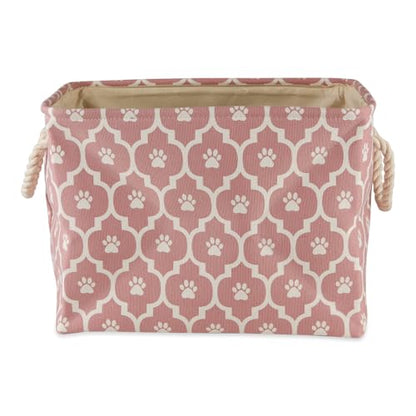 Bone Dry 6192 Pet Storage Collection Lattice Paw Print, Medium Rectangle, Rose - color: Rose, size: Medium Rectangle