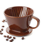 DOWAN Pour Over Coffee Dripper, Non Electric Pour Over Coffee Maker, Porcelain Slow Brewing Accessories for Home, Cafe, Restaurants, Easy Manual Brew Maker, Brown - color: Brown