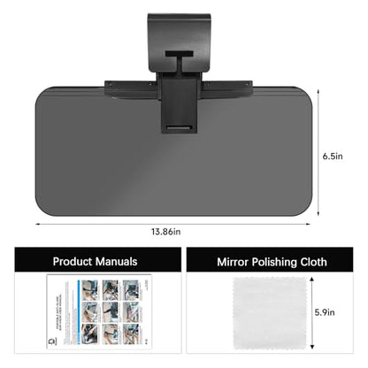 Sun Visor Extender for Cars，Adjustable Car Visor Extender Sun Blocker(UV400) ，Polarized Car Sun Visor，Safe Driving Extension for Glare，Clip on Sun Visors for Cars, Universal (Universal, L) - style: Universal