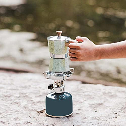 GROSCHE Milano Moka pot, Stovetop Espresso maker, Greca Coffee Maker, Stovetop coffee maker and espresso maker percolator (Mint, 6 cup) - color: Mint, size: 6 espresso cups