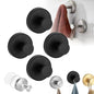 2025 Upgraded No-Drill Hooks, Suction Cup Hooks, Stainless Steel Suction Cup for Shower, Bathroom, Hanging Towels, Mounting on Glass Shower Doors, Tile, Mirrors (Black 4 PCS) - color: Black 4 PCS
