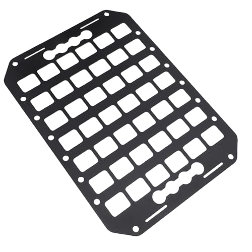 Truck Bed Panel Aluminum Cargo Storage Organizer, 14x10 Inch Tool Rack for Sedans SUVs Pickup Van - Durable Lightweight Design, Efficient Space Utilization, Versatile Hanging