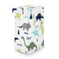 Sweet Jojo Designs Blue Green Modern Dinosaur Boy Laundry Hamper Foldable Dirty Clothes Basket with Handles for Baby Nursery Kids Bedroom Teen Bathroom Dino Dinosaurs Prehistoric Boho Bohemian Volcano - color: Blue and Green Dinosaur