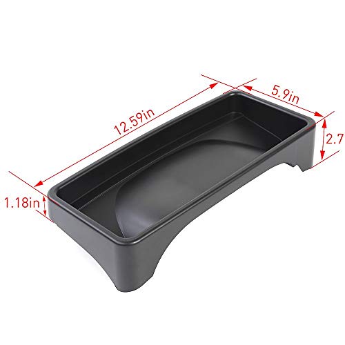 RT-TCZ JK Dashboard Storage Organizer Tray Phone Sunglasses Box Container for 2007-2010 Jeep Wrangler JK JKU Unlimited