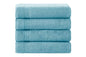 Ozdilek 4-Piece Bath Towels, 27x54, 100% Turkish Cotton, Luxury Quick Dry, Extra Large, Fade-Resistant, Eco-Friendly, Spa Towel, Comfortable (Milky Blue) - color: Milky Blue