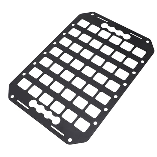 Truck Bed Panel Aluminum Cargo Storage Organizer, 14x10 Inch Tool Rack for Sedans SUVs Pickup Van - Durable Lightweight Design, Efficient Space Utilization, Versatile Hanging