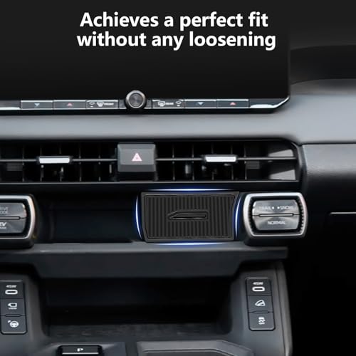 Center Console Organizer Compatible with RAV4 2026 Stable Installation Upper Cubby Drawer Silicone Under Screen Storage Box - size: RAV4-Center Wireless Tray-26