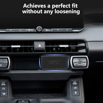 Center Console Organizer Compatible with RAV4 2026 Stable Installation Upper Cubby Drawer Silicone Under Screen Storage Box - size: RAV4-Center Wireless Tray-26