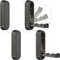 4PCS Foldable Wall Hooks, Flip Down Design with 40 lbs Heavy-Duty Capacity, Retractable Wall Hooks for Bathroom, Bedroom & Entryway Space Saving (Black) - color: Black, size: 4 Hooks