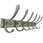 SKOLOO Coat Rack Wall Mounted - 6 Hooks, Heavy Duty, Stainless Steel, Metal Wall Hangers, Sturdy Coat Hooks for Hanging Coats, Jacket, Clothes, Hat, Matte Grey - color: Matte Grey, size: 6 Hook(1 Pack)