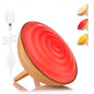 BOHON Red Light Night Light with Timer, 3 Color Modes 10 Brightness Dimmer Red Light Reading Light, 660nm Red Night Lights for Sleep Bedroom Nursery Room Home, Memory Function, Wood-Grain - color: Wood-grain