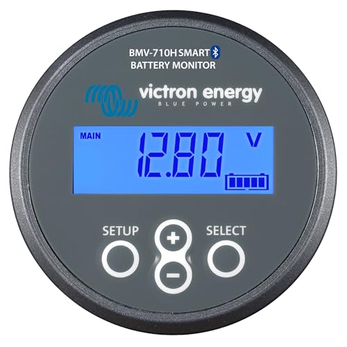 Victron Energy BMV-710H Smart Battery Monitor with Shunt - 60-385 VDC - Display and Bluetooth - Grey - style: BMV 710H Smart - Bluetooth + High Voltage