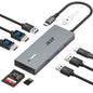 Acer USB C Docking Station Dual Monitor With 2 HDMI, 9-IN-1 Laptop Docking Station with 4K@60Hz HDMI, USB A&C 3.0, SD/Micro SD, 100W PD, USBC Dock Compatible with Acer/Dell XPS/HP/Mac/Surface (0.65FT) - size: 0.65FT