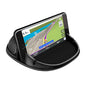 Loncaster Car Phone Holder, Car Phone Mount Silicone Car Pad Mat for Various Dashboards, Slip Free Desk Phone Stand Compatible with iPhone, Samsung, Android Smartphones, GPS Devices and More, Black - color: Black