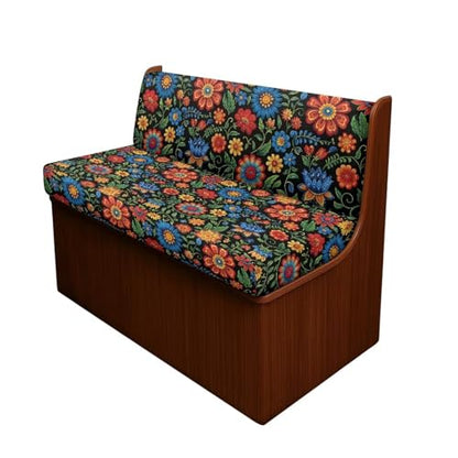Flowewr Leaf Print Rv Sofa Cover Camper Dinette Cushion Covers, RV Cushion Slipcover Stretch Sofa Chair Cover Furniture Protector for RV Camper for Women - color: Flowewr Leaf Print