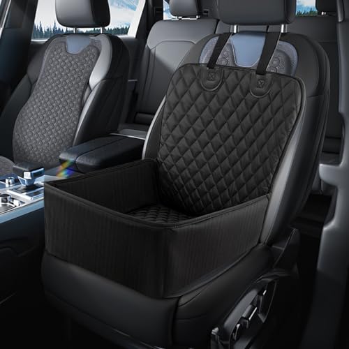 Pet Safety Car Seat Cushion, Adjustable Barrier Design, 50x41x24cm, Dog Cat Seat Protector Cushion Carrier Cover, Stable and Secure, for Car Trips SUV Travel Backseat Use