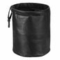 HARFINGTON Car Trash Can 0.9 Gallon Foldable Leak-Proof Garbage Organizer Portable Hanging Waterproof Truck Trash Bins for Van Automotive Vehicle Front Seat, Black - color: Black