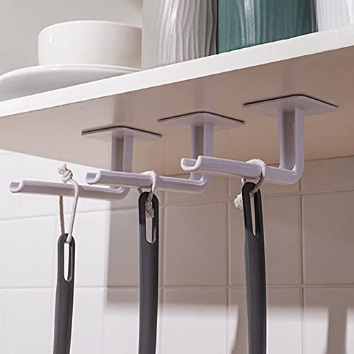 4Pcs Wall Hooks，Multi-Purpose Wall Hangers for Hanging Coats, 3M Heavy Duty Self Adhesive Hooks for Bedroom Bathroom Kitchen Office Hanging