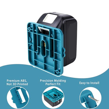 (5 Pack) Battery Holder Fit for Makita 18V Battery, Wall Mount Batteries Storage Organizer for Work Van, Shelf, Toolbox for BL1860 for BL1850 for BL1840 BL1830 BL1860 BL1850 BL1840