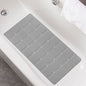 Webos Foldable Non Slip Silicon Bath Mat Bathtub mat no Suction Cups Shower mats for Textured Tub and Reglazed Tub (Foldable -Grey, 28-inch x 14-inch) - color: Foldable-grey