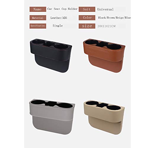 Car Seat Organizer Cup Drink Holders Multi Functional Gap Filler Storage Box Insert Organization Helps Reduce Distracted Driving&Holds Phone Mount Mug Bottle Cellphone (PUBD-Gray) - color: PUBD-Gray