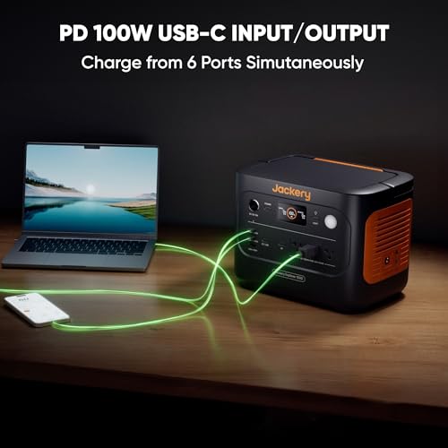 Jackery Solar Generator 1000 v2 with 100W Solar Panel,1070Wh Portable Power Station LiFePO4 Battery,1500W AC/100W USB-C Output,1Hr Fast Charge for Outdoor,Off-Grid Living,RV,Emergency - style: E1000v2+100W
