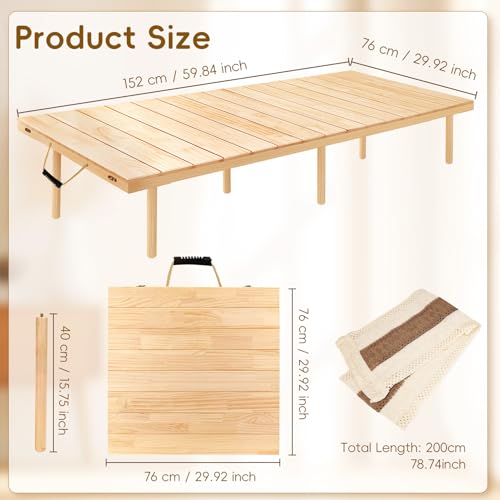 60"x30" Low Folding Picnic Table, Portable Boho Floor Table with Tablecloth, Ideal for Camping, Wedding, Beach, Garden, Party