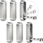 6PCS Foldable Wall Hooks, Zinc Alloy Flip Down Hooks, Retractable Wall Hooks for Bathroom, Entryway, Hanging Coats Hats Bags Keys (Silver) - color: Silver, size: 6 Hooks