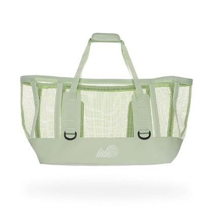 MISSION Boat Gear CASSI Heavy-Duty Outdoor Tote and Waterproof Marine-Grade Mesh Boat Bags - color: Sage, size: 70 Liter