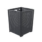 Kekow 1-Pack 42 L Plastic Collapsible Laundry Basket, Gray | Folding Laundry Hamper