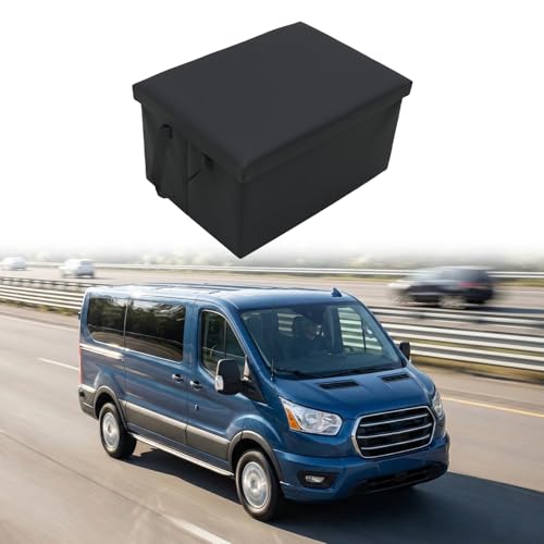 Center Aisle Storage Box Compatible with 2017-2026 Ford Transit First Row Foldable Aisle-Mount Storage Box Replaces the Console Organizer for 2025 Transit Accessories