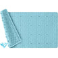Non Slip Bathtub Mat for Bath Tub Shower - Natural Rubber Mat with 241 Suction Cups - Soft Bathroom Safety Mat - Unique Diamond Pattern - Fatigue Relief - Machine Washable - 16 × 28 Inch - color: Blue With Holes, size: 28" x 16" (Rectangular)