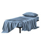 Kingnex 30x75x9 RV Bunk Sheets Set for Narrow Twin Bed Soft Brushed 1800 Microfiber 3 Piece Bedding Set Includes 1 Cot Size Fitted Sheet 1 Flat Sheet 1 Pillowcase Cot Blue - color: Blue, size: Cot 30x75 RV Bunk Set