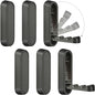 6PCS Foldable Wall Hooks, Zinc Alloy Flip Down Hooks, Retractable Wall Hooks for Bathroom, Entryway, Hanging Coats Hats Bags Keys (Black) - color: Black, size: 6 Hooks