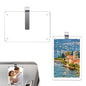 Qurbun 2 PCS Car Picture Holder for Sun Visor, 2.36" x 3.5" Clear Acrylic Personalized Photo Holder, Universal Personalized Car Accessories with Clips for Easy Display (Transparent)