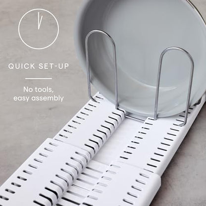 YouCopia StoreMore Expandable Pan + Lid Rack, Pot Lid Organizer, Adjustable - size: 12.5"-22" Premium