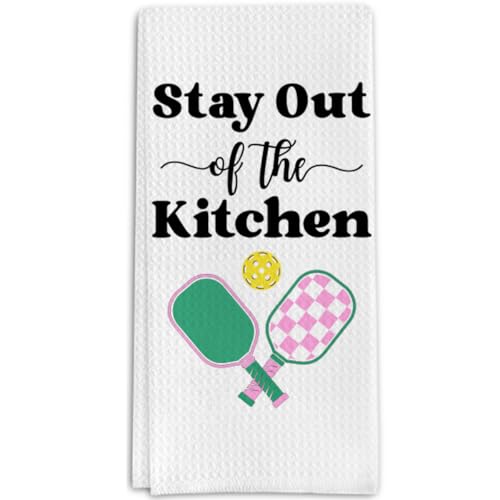Pickleball Gifts Kitchen Towels for Pickleball Lover Player, Pickle Ball Decorative Towels for Bar Kitchen Bathroom - color: Pickleball