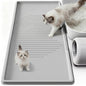 ISSEVE Cat Litter Mat 54" x 27.5" XXL, Extra Large Silicone Mat for Litter Box, 1.38" Raised Edge Urine Proof Litter Trapping Mat Pad for Scatter Control, Soft on Kitty Paws, Protect Floor (Grey) - color: Light Grey