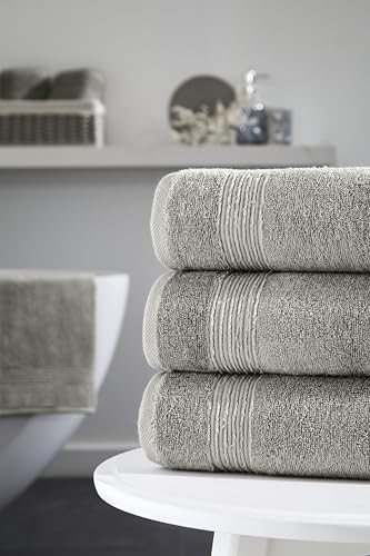 Ozdilek 4-Piece Bath Towels, 27x54 100% Turkish Cotton, Luxury Quick Dry, Extra Large, Fade-Resistant, Eco-Friendly, Spa Towel, Comfortable (Light Brown) - color: Light Brown